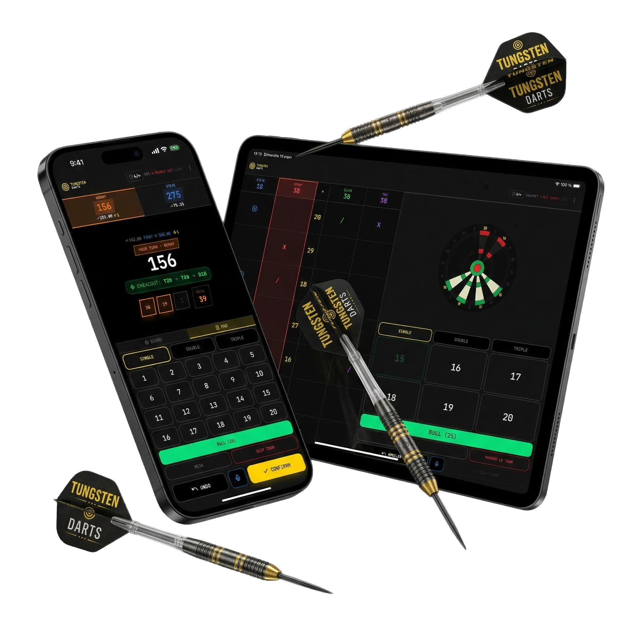 Tungsten Darts app screenshot